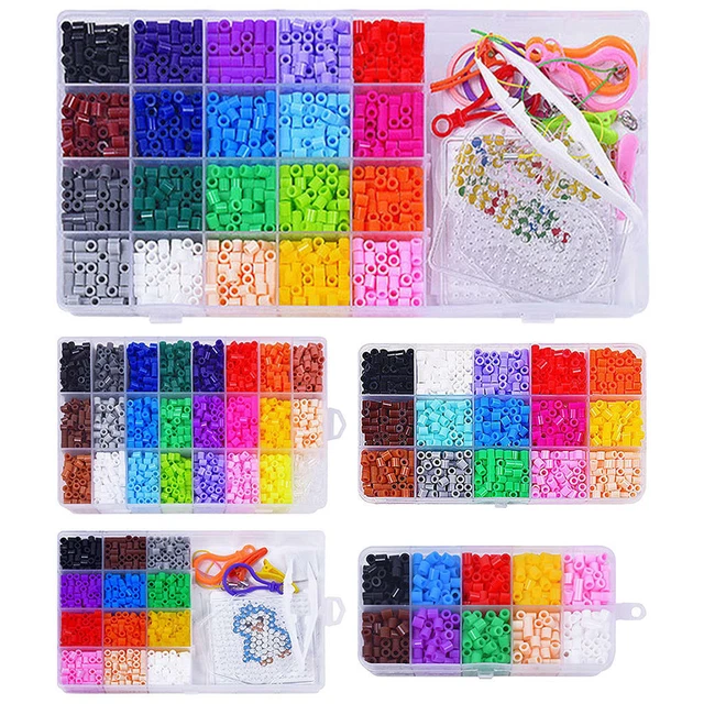 HAMA BEADS WITH Pegboards Ironing Paper Fuse Beads Craft Kit Pixel Art
