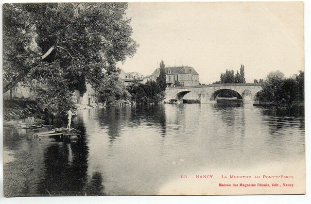 ESSEY LES NANCY - Meurthe & Moselle - CPA 54 - la Meurthe au pont