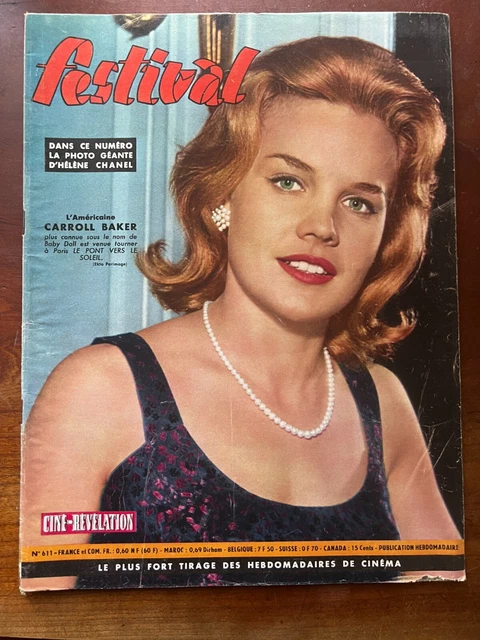 FESTIVAL N°611 DU 3/1961; Carrol Baker/ Hélène Chanel/ Nicole Berger ...