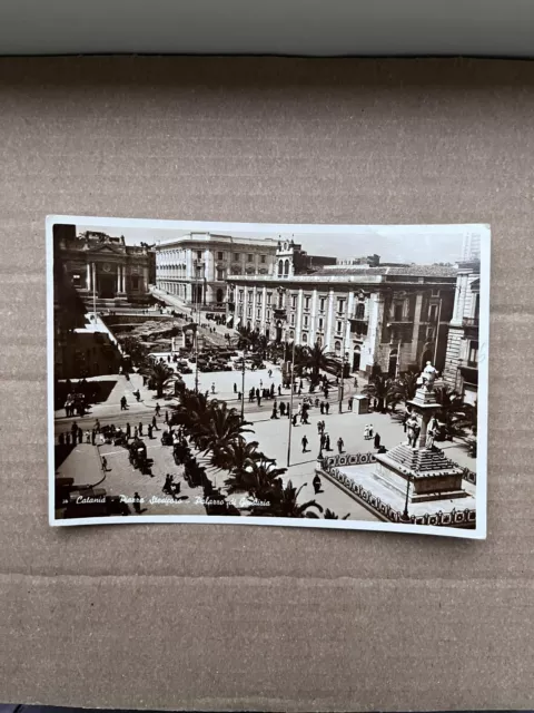 Cartolina  Catania - Piazza Stesicoro Palazzo Di Giustizia -  Viaggiata 1940