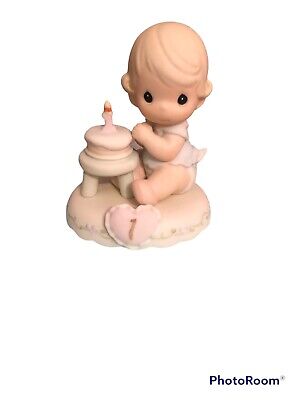 Precious Moments Growing in Grace age 1 Baby 1st Birthday 136190 Enesco W Box