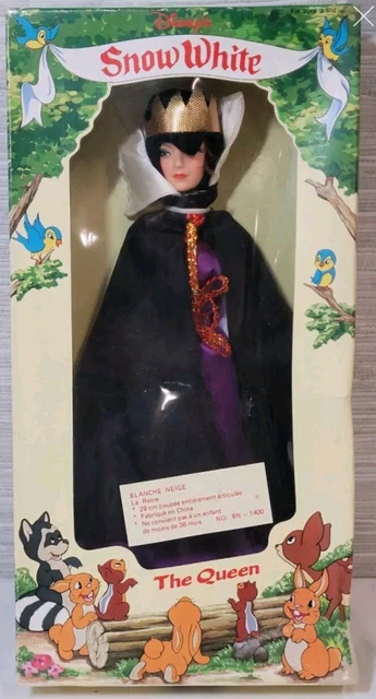VINTAGE DISNEY SNOW White and the Seven Dwarfs " THE QUEEN " 11" Doll ...