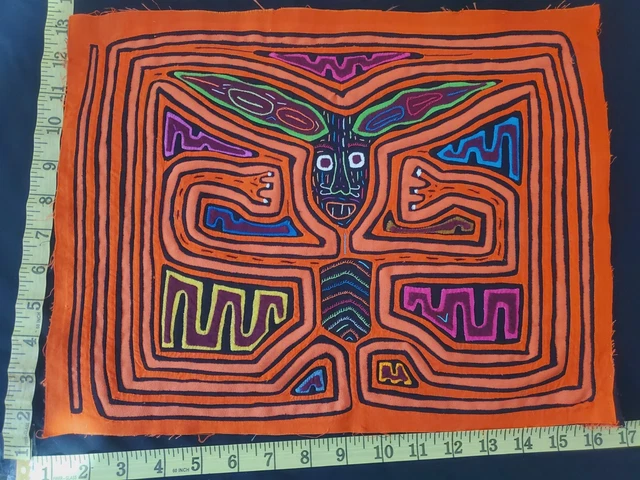 Panama Kuna Mola Folk Art Reverse Applique Embroidery Quilted 1902