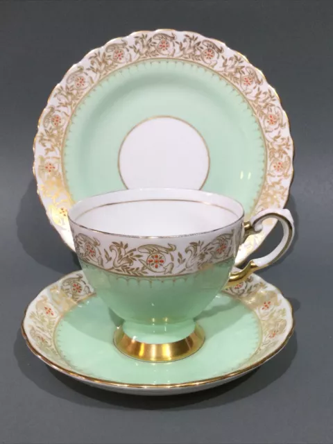 Tuscan Bone China Tea Cup, Saucer & Plate Trio