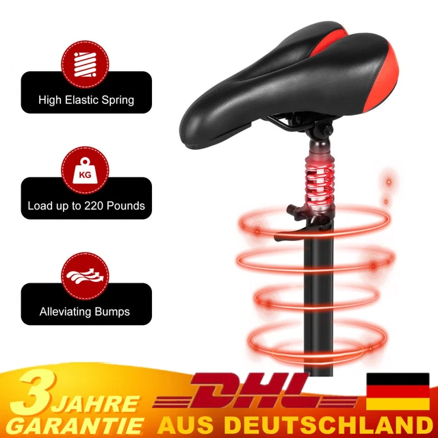 Universeller Fahrradsattel Rollersitz – Klappstuhl-Sattel Für E-Scooter & Fahrrad, Rot-schwarz, Vintage