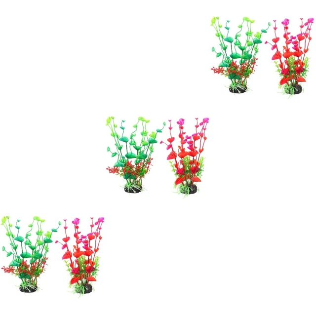 6 pcs Wasser Ornament Lebensechte Aquatische Blätter