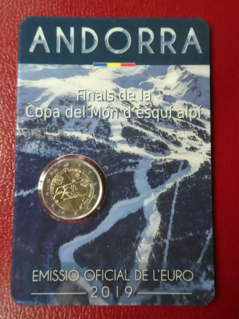 Andorra, 2 Euro, 2019, Alpin Ski Weltcup Finale, Coincard