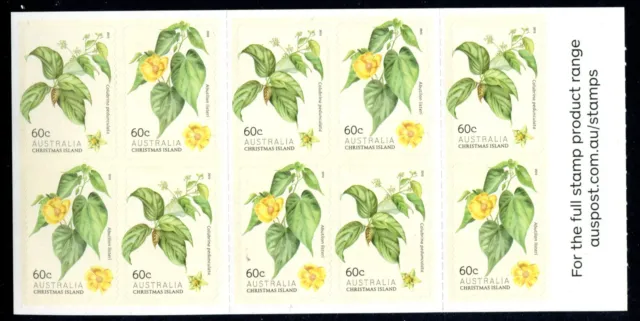 2013 Christmas Island Flowering Shrubs Stamp Booklet (C1 10)