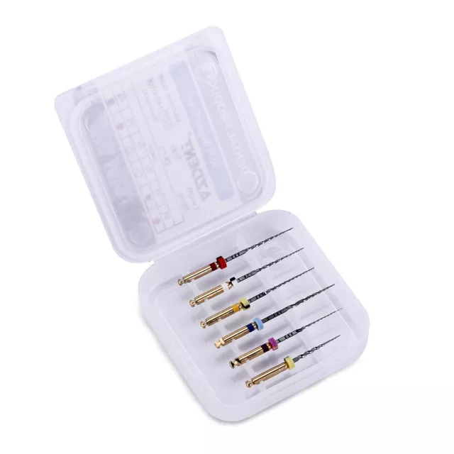 AZDENT Dental Endodontic Engine Use NiTi Super Rotary Files SX-F3 25mm 6pcs/pack