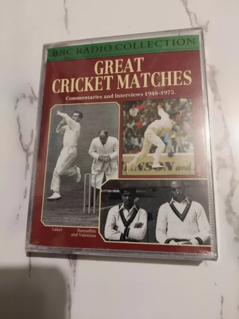 Great Cricket Matches - Commentaries And Interviews 1948-1975 BBC 2-Tape Audio
