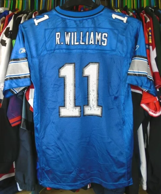 Detroit Lions Nfl Reebok American Football Shirt Jersey Large Boys #11 Williams