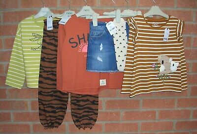BNWT 100% NEXT Girls Bundle Skirts Tops Tights Trousers Age 4-5 110cm NEW
