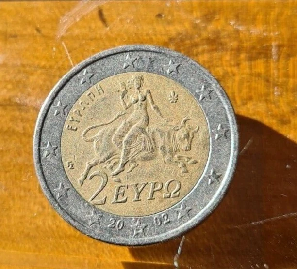 PIECE 2 EUROS grece 2002 Gravure S (rare) Grec EUR 100,00 PicClick FR