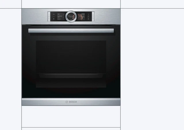 Bosch Four intégrable combi vapeur 71l 60cm a+ ecoclean inox 2