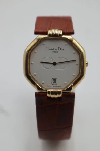 Christian Dior 45 154 silver dial watch