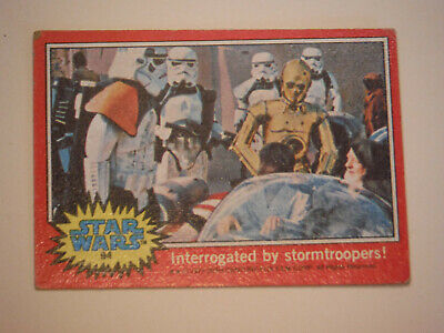 Star Wars Series 2 (Red) Topps 1977 Trading Card # 94 Interrogated by Stormtroop