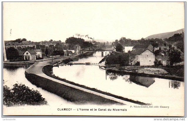 58 CLAMECY - l'yonne et le canal du nivernais ---