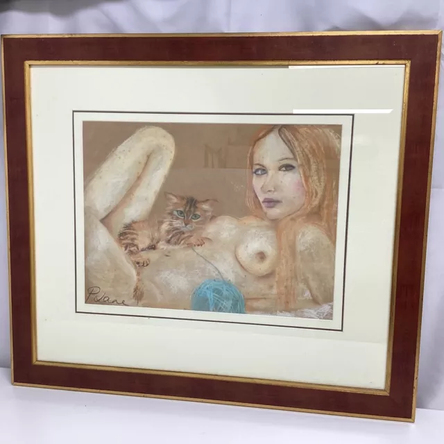 Gorgeous Professionally Framed Oil Pastel Painting By Peta Lane (A1) NS#8641