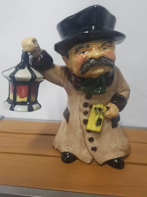 Roy Kirkham Pottery Night Watchman 754/1 Character Toby Jug With Lantern