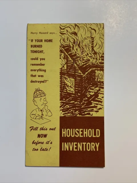 Vintage American Insurance Group Household Inventory Booklet