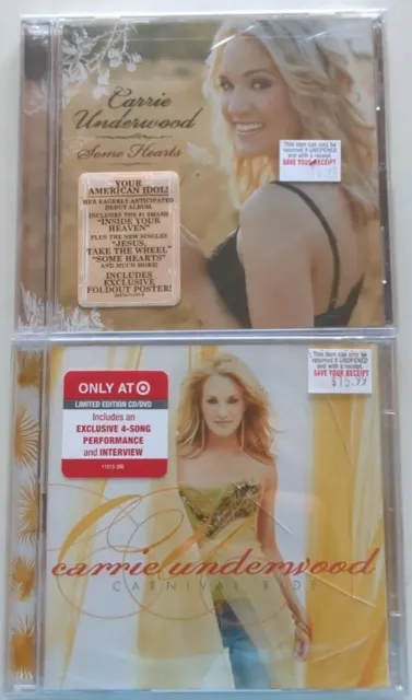 Carrie Underwood - Some Hearts CD & Carnival Ride CD & DVD - Brand New Target