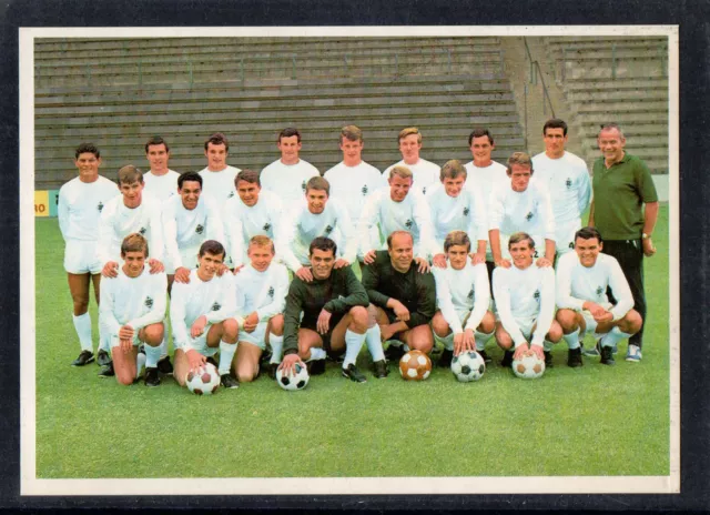 Alte Mannschaftskarte 60'er Jahre Borussia Mönchengladbach DFB