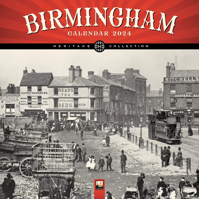 BIRMINGHAM HERITAGE WALL Calendar 2024 (Art Calendar) by , NEW Book