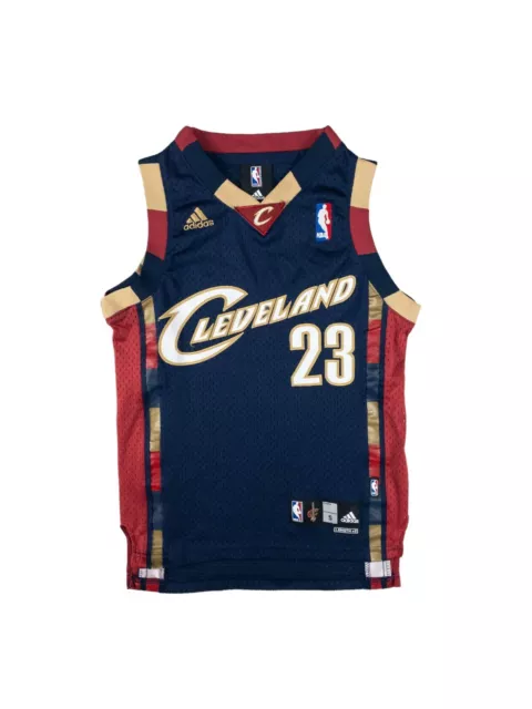 Adidas Authentics Cleveland Cavaliers  23 Lebron James Youth S +2 NBA Jersey