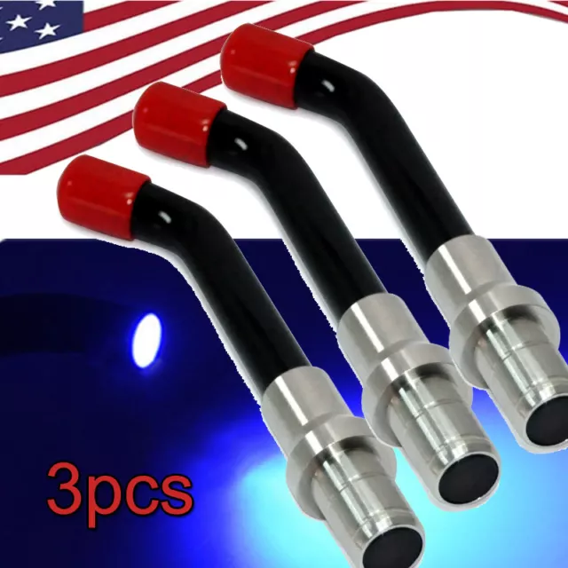 3pcs Dental Fiber Rod Guide Tip Tube Dia 8*10mm For LED Curing Light Durable New