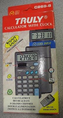 Truly CT290 Calculatrice de Poche 8 chiffres Gris 