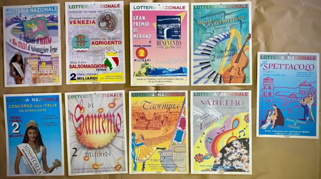 Lotterie Nationale (Zaubershow) - Lotto Von 9 Poster Original-' 90-Miss Italien