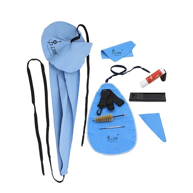 Kit de nettoyage de saxophone 10-en-1 kit de nettoyage tissu embout buccal bross