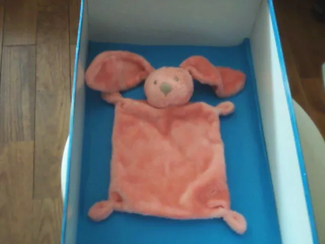 Doudou 4821 / Plat Lapin "Simba Toys Nicotoy" Vieux Rose - Nez Marron