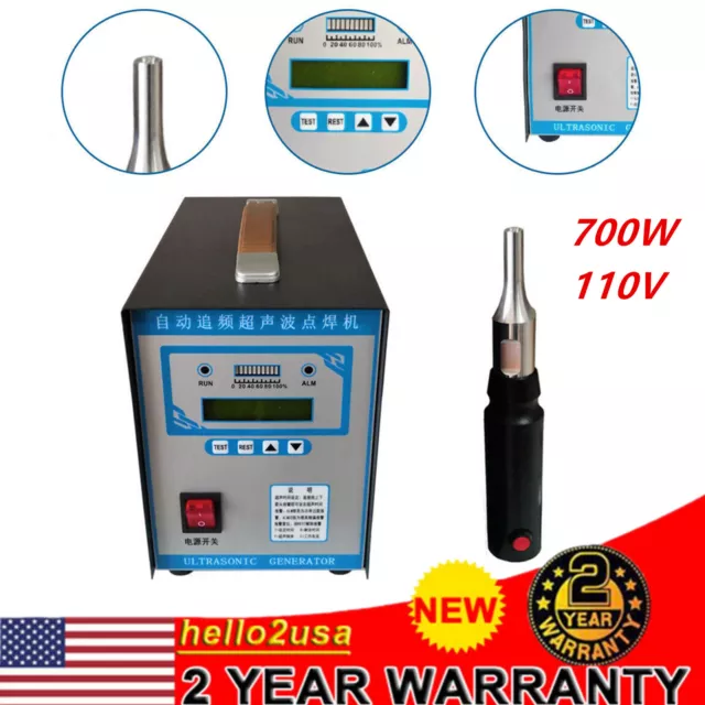 110V Portable Ultrasonic Plastic Welder Ultrasonic Spot Welding Machine