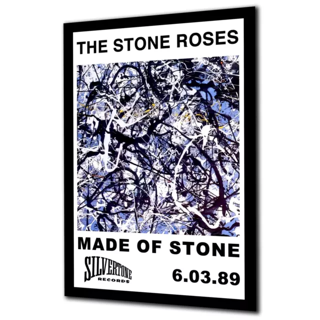 Poster Inspired by Stone Roses Made Of Stone Single Madchester Legend Tribute