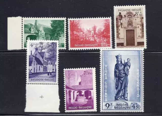 Belgique 1954 Beguinage De Bruges Ensemble VF MNH