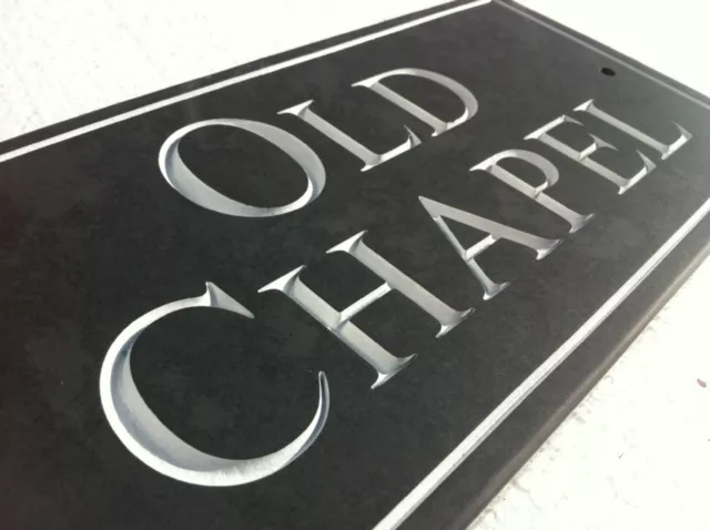 20mm stone Natural Honed Slate House Sign Deeply Engraved To Your Requirements