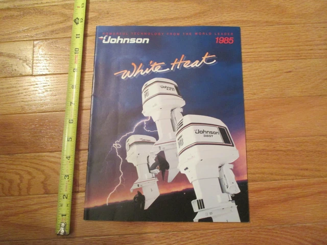 Johnson Boat Motors 1985 Vintage Boats Dealer sales brochure catalog