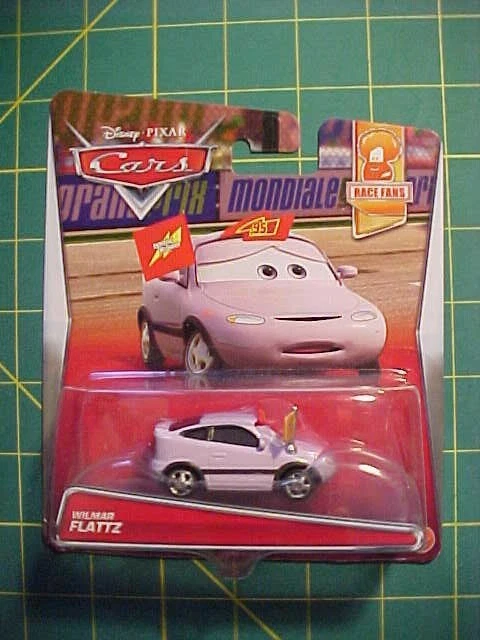 Disney Pixar Cars Wilmar Flattz! Race Fans Series 7/14!  Nip