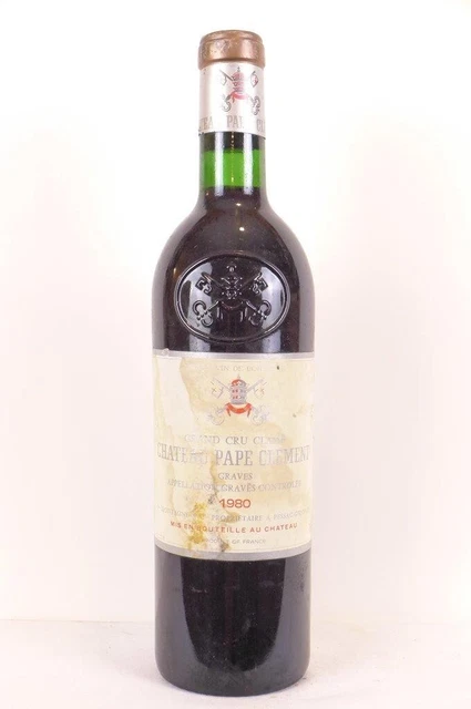 pessac-léognan château pape clément grand cru classé rouge 1980 - bordeaux