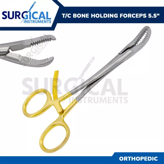 T/C Bone Holding Forceps 5.5" Surgical Orthopedic Instruments German Grade