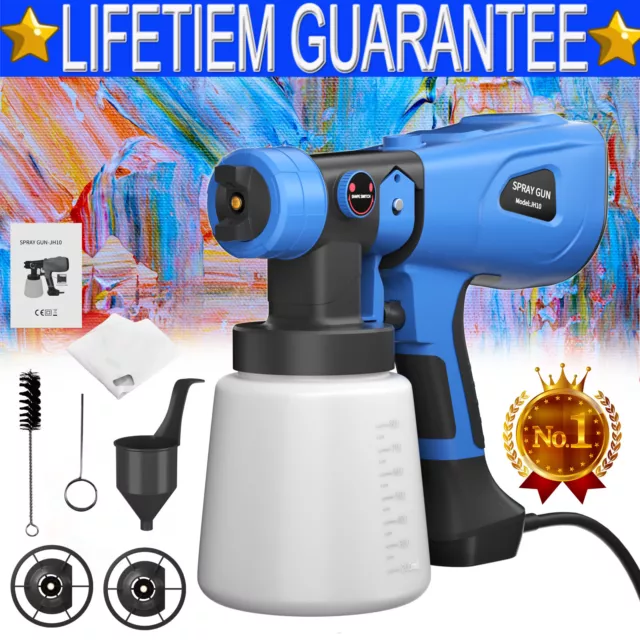 Electric Paint Sprayer Wagner Airless HVLP Handheld Spray Gun Home Indoor Fence