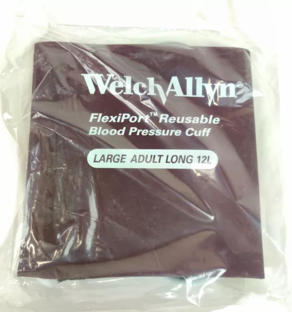 Welch Allyn FlexiPort Reusable Blood Pressure Cuff Large Adult Long 12L w Tube