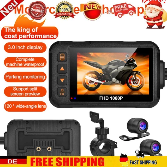Videoregistratore dashcam 3 pollici universale moto cruscotto attrezzatura moto