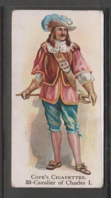 CIGARETTE CARDS Cope 1912 British Warriors - #33 Cavalier of Charles I