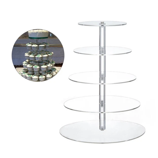 Alzatorta OUNONA Arcobaleno A 3 Piani – Supporto Monouso Per Cupcake, Dolci E Dessert