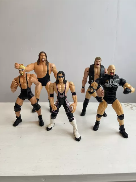 Marvel Toy Biz WWE WWF Wcw Wrestling Action Figure Bundle