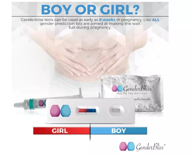 Gender Prediction Test - Early Pregnancy Kit - Reveal If Your Baby Is a Boy or G