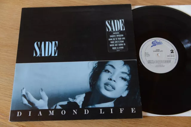 Sade ‎ Diamond Life LP  Epic ‎ EPCCL 32 255-2 gatefold