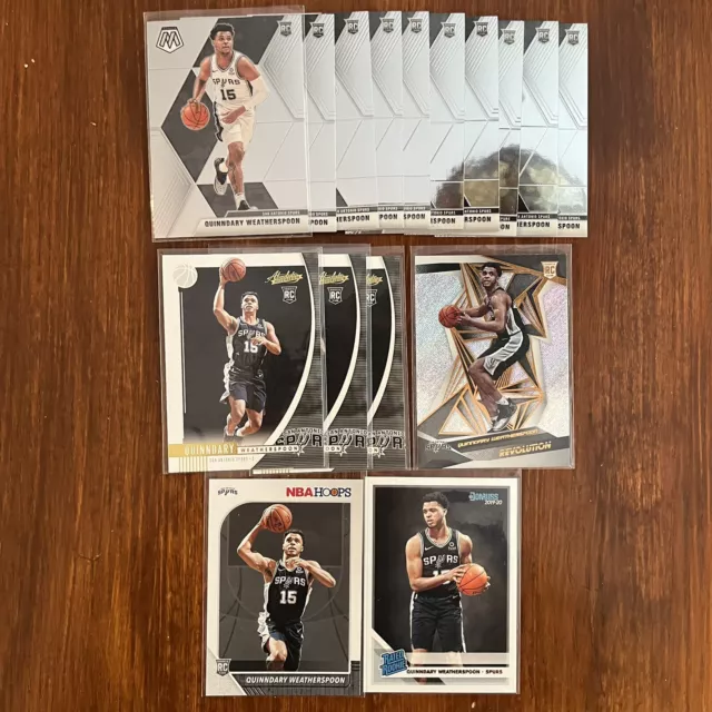 2019-20 Quinndary Weatherspoon Rookie Card Lot (16), Panini Mosaic Revolution RC